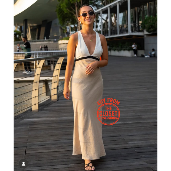 ZARA BLOGGER FAVE!!! Open Back Midi Dress NWT - Picture 7 of 16